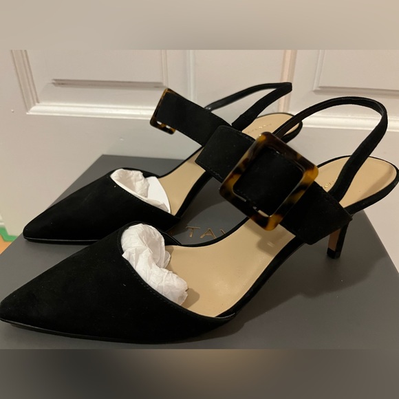 Ann Taylor Shoes - Ann Taylor Black Faux Suede Shoes, Size 9M